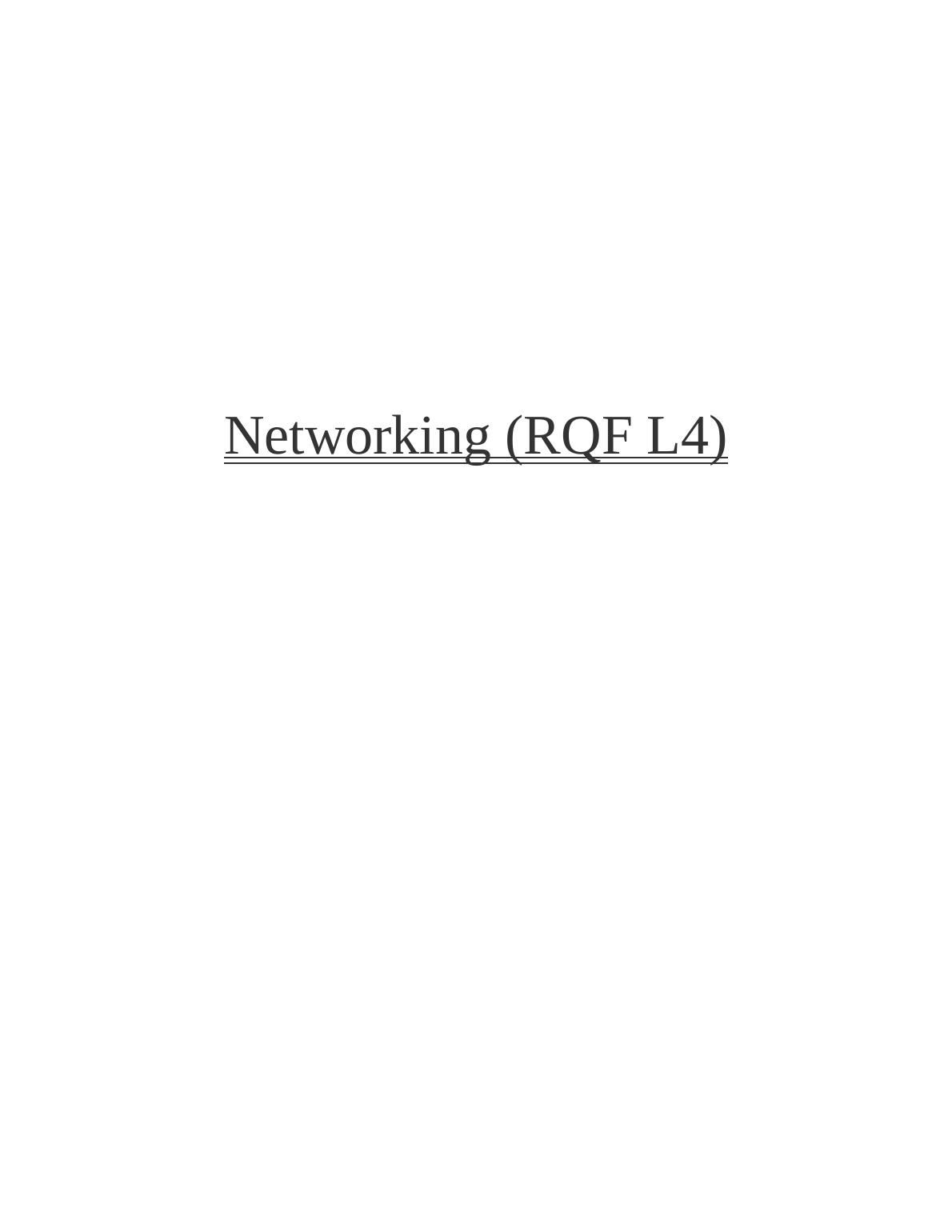Report on Implementing New Network Infrastructure_1