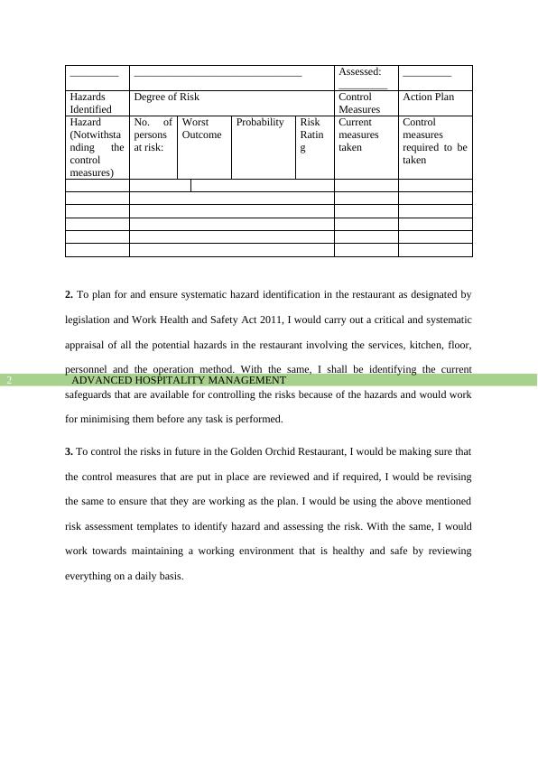 Hazard Identification and Risk Assessment Templates Desklib