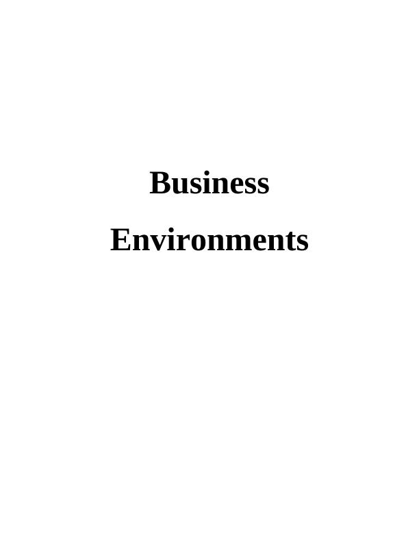 Business Environments Report of British Telecom_1