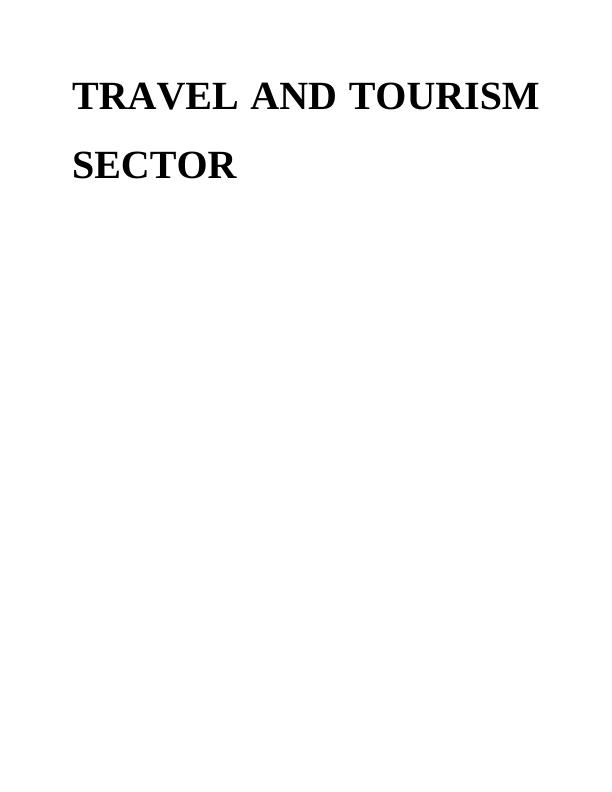 Travel and Tourism Sector of TUI Groups_1