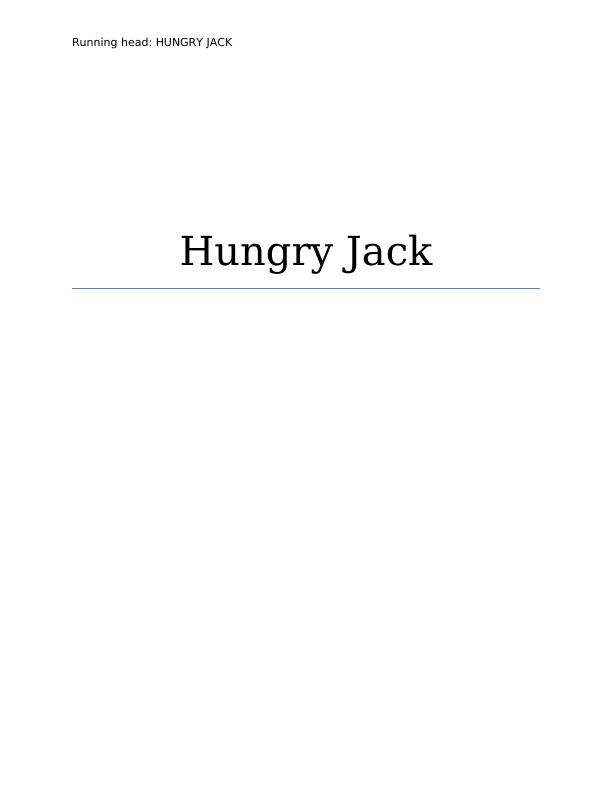Hungry Jack: Market Analysis and Strategic Recommendations_1