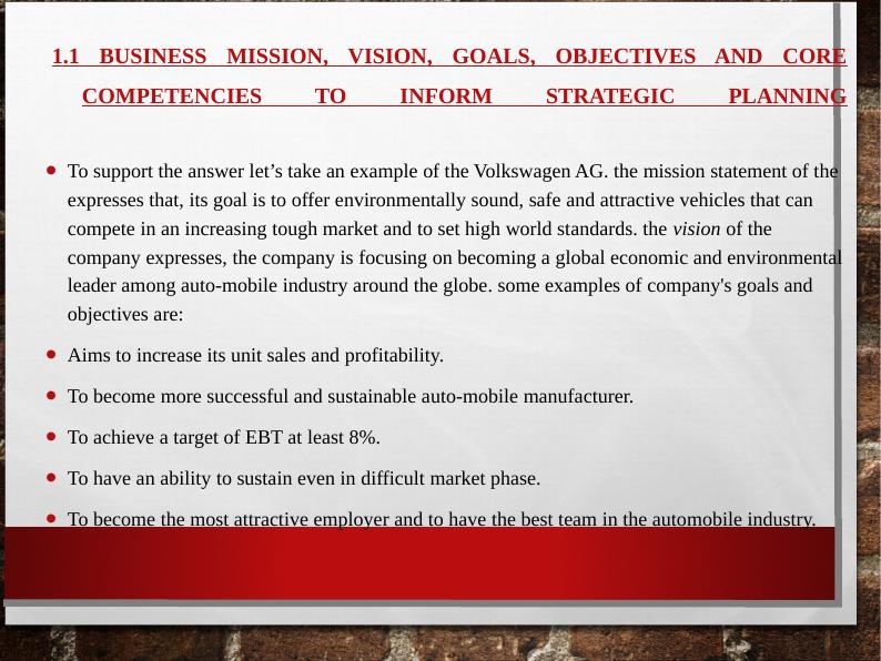 Business Strategy: Mission, Vision, Goals, Objectives, and Core Competencies_2