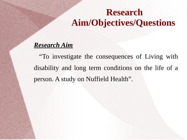 Consequences of Living with Disability and Long Term Conditions_4