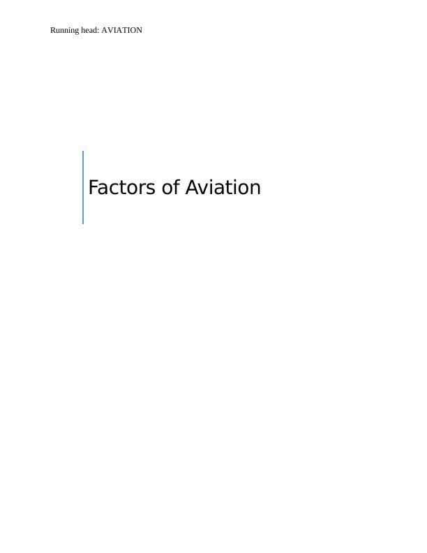 Assignment on Aviation Industry_1
