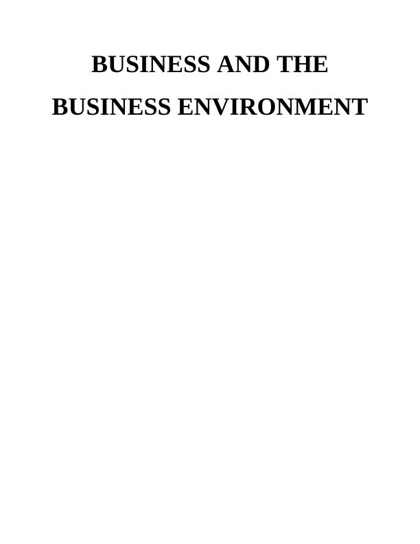 Business and the business environment in IKEA_1