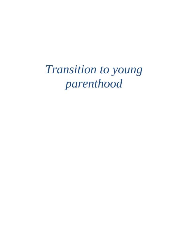 Report On Theoretical Perspectives Of Young People Transition_1