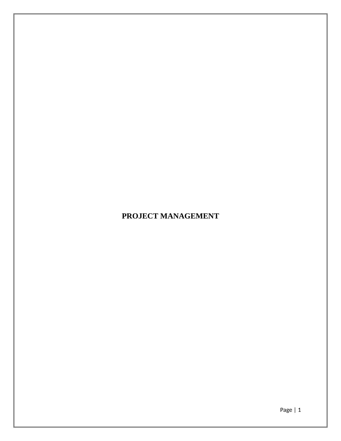 Assignment - Project Management_1