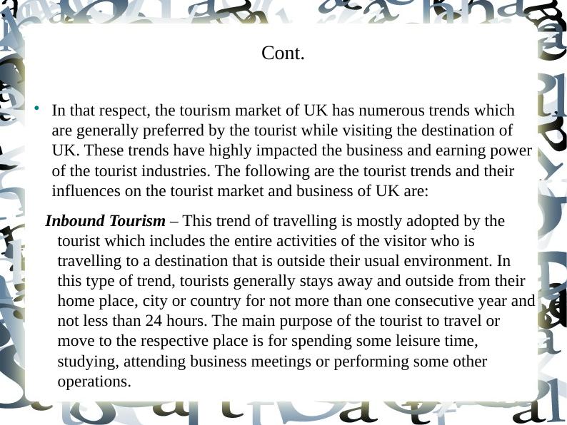 Contemporary Issues in Travel and Tourism - Task 2_3
