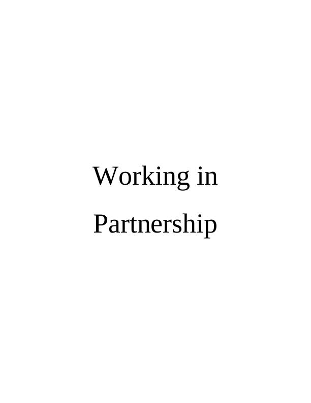 Working in Partnership Assignment Solved_1