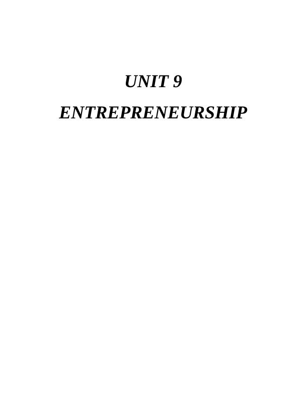 UNIT 9 Entrepreneurship Assignment - Doc_1