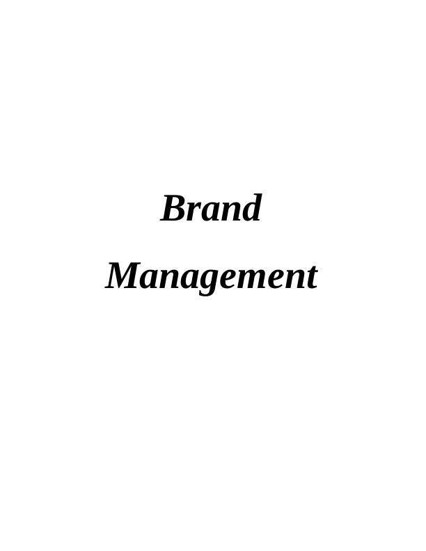 Brand Management on Optimum Impression Ltd Assignment_1