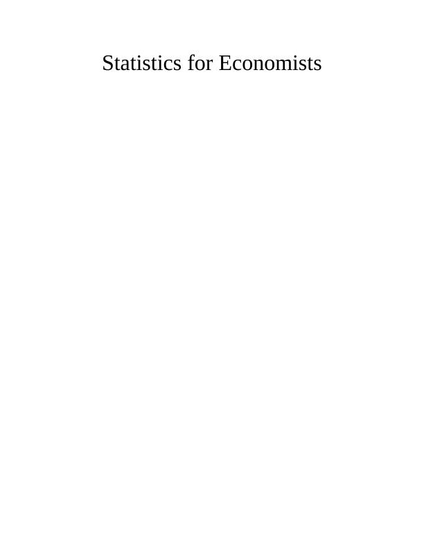Statistics for Economists_1