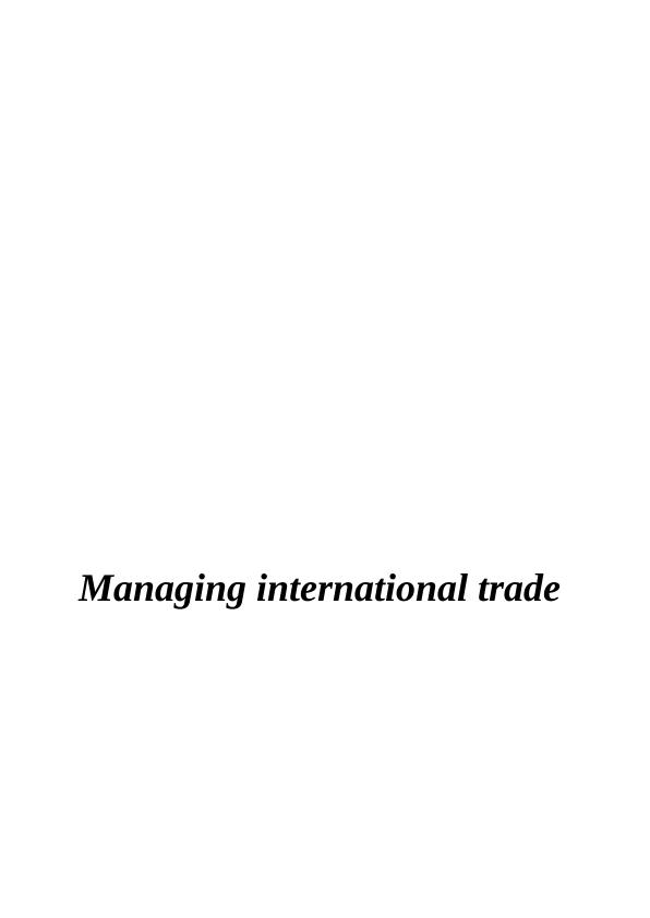 Managing International Trade_1