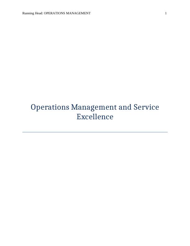 Report on Operations Management Processes_1