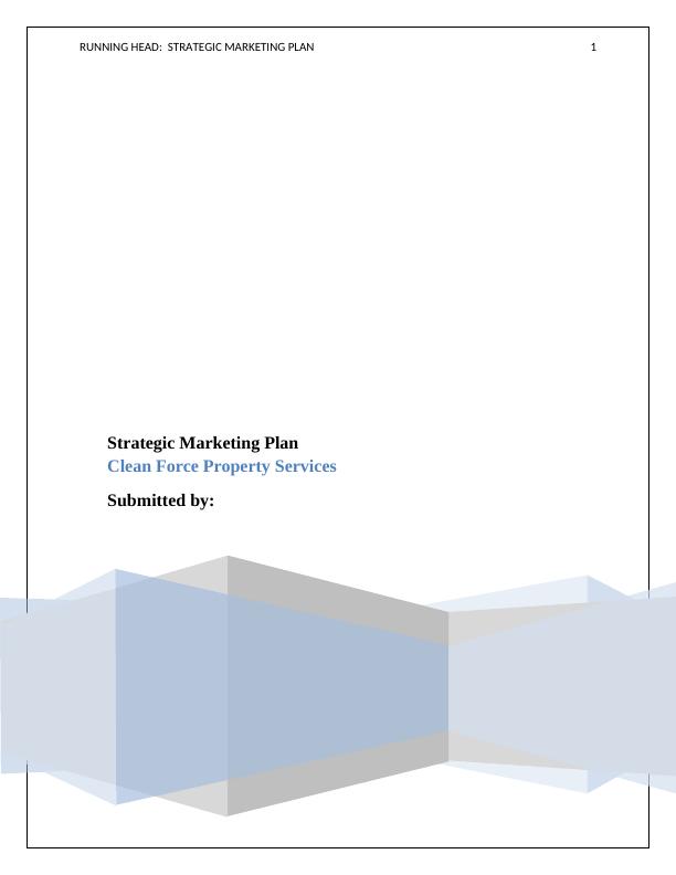 Report on Marketing Plan of Clean Force Property Services_1