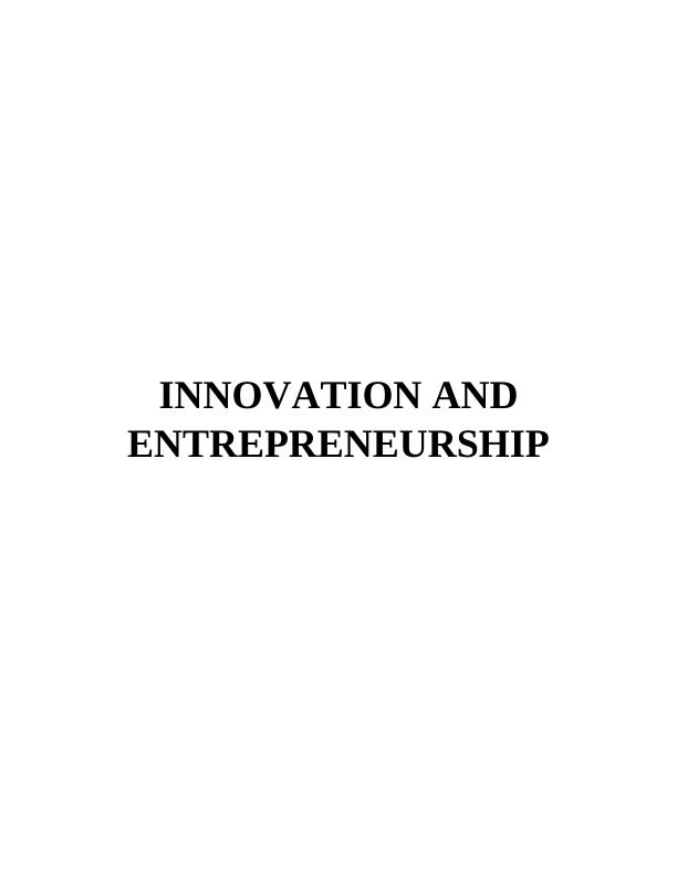 Innovation and Entrepreneurship: Business Plan for an Italian Restaurant_1
