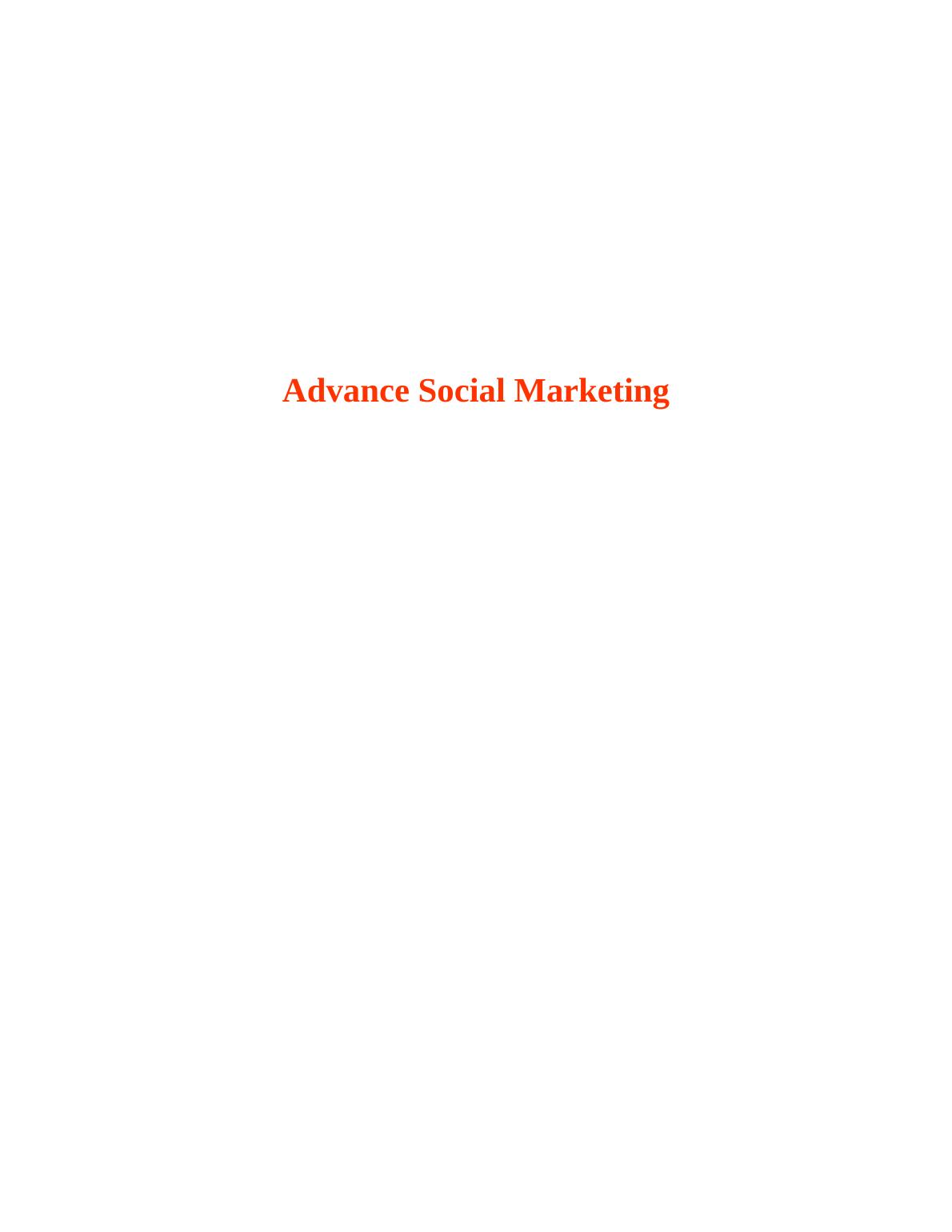 social marketing assignment pdf