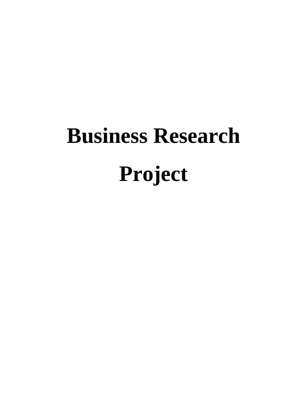 Business Research Project on Cyber Security_1