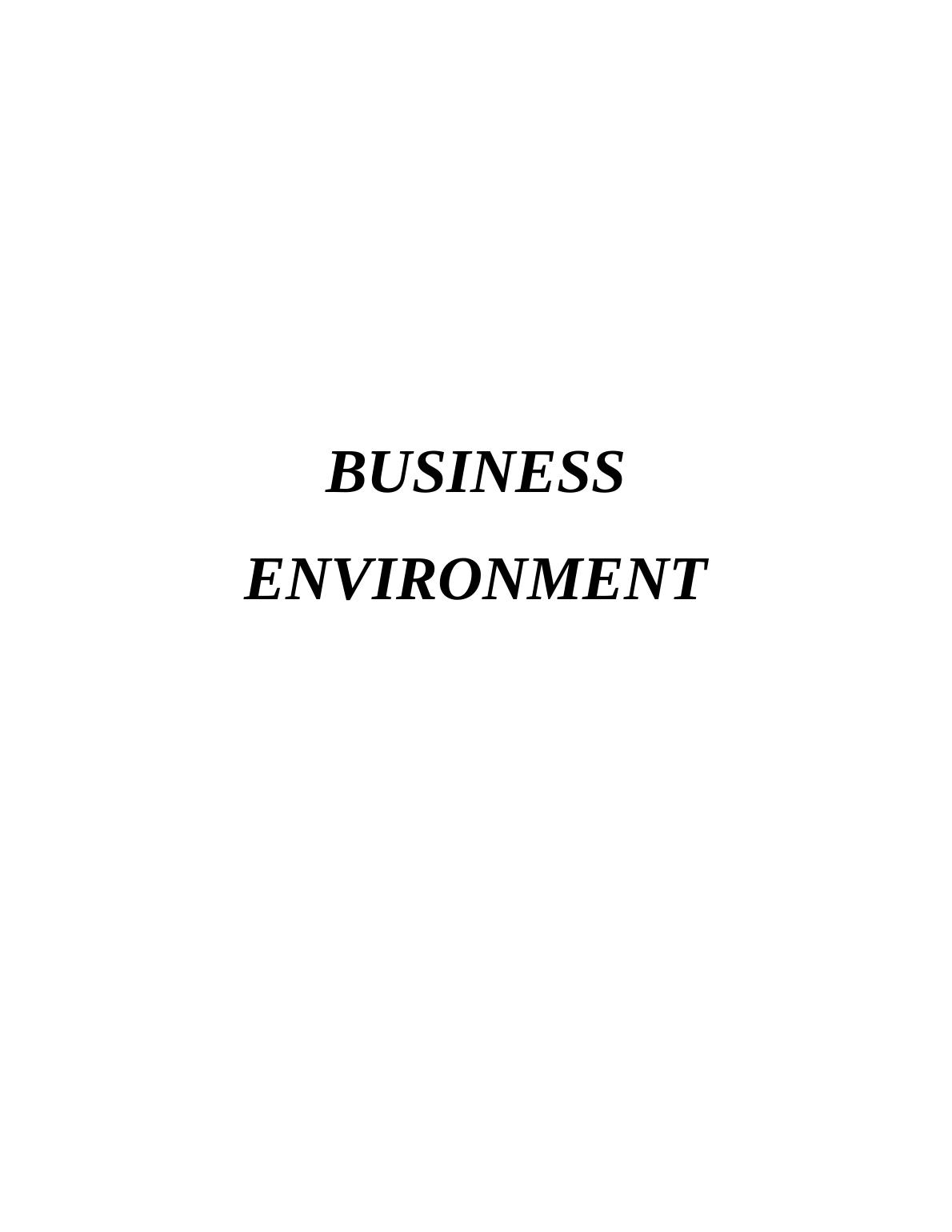 Report on Business Environment of Barkley Bank_1
