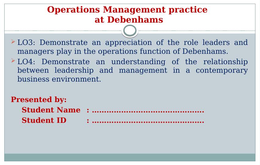 Operations Management Practice Issues 2022_1