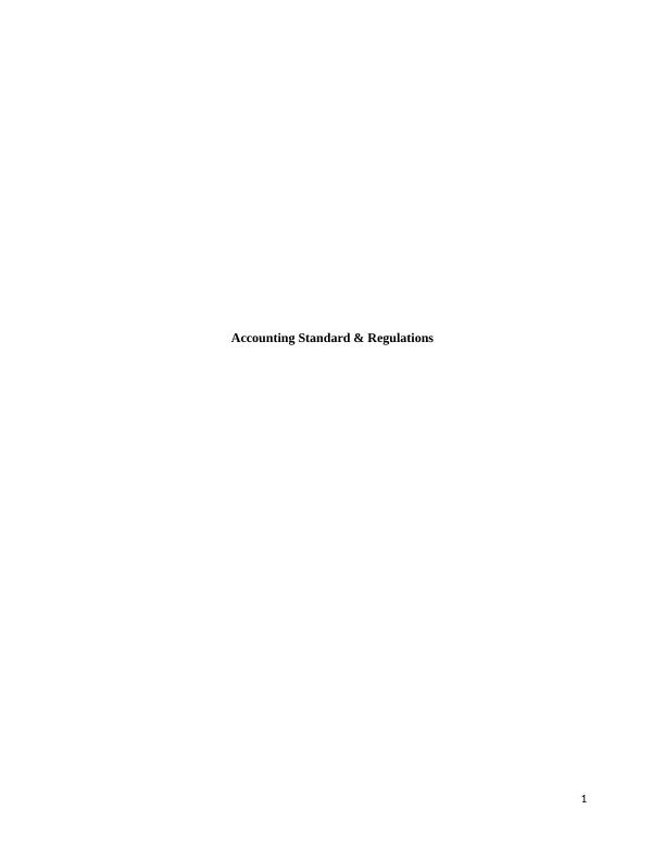 Accounting Standard & Regulations | Report Myer Holdings Ltd_1