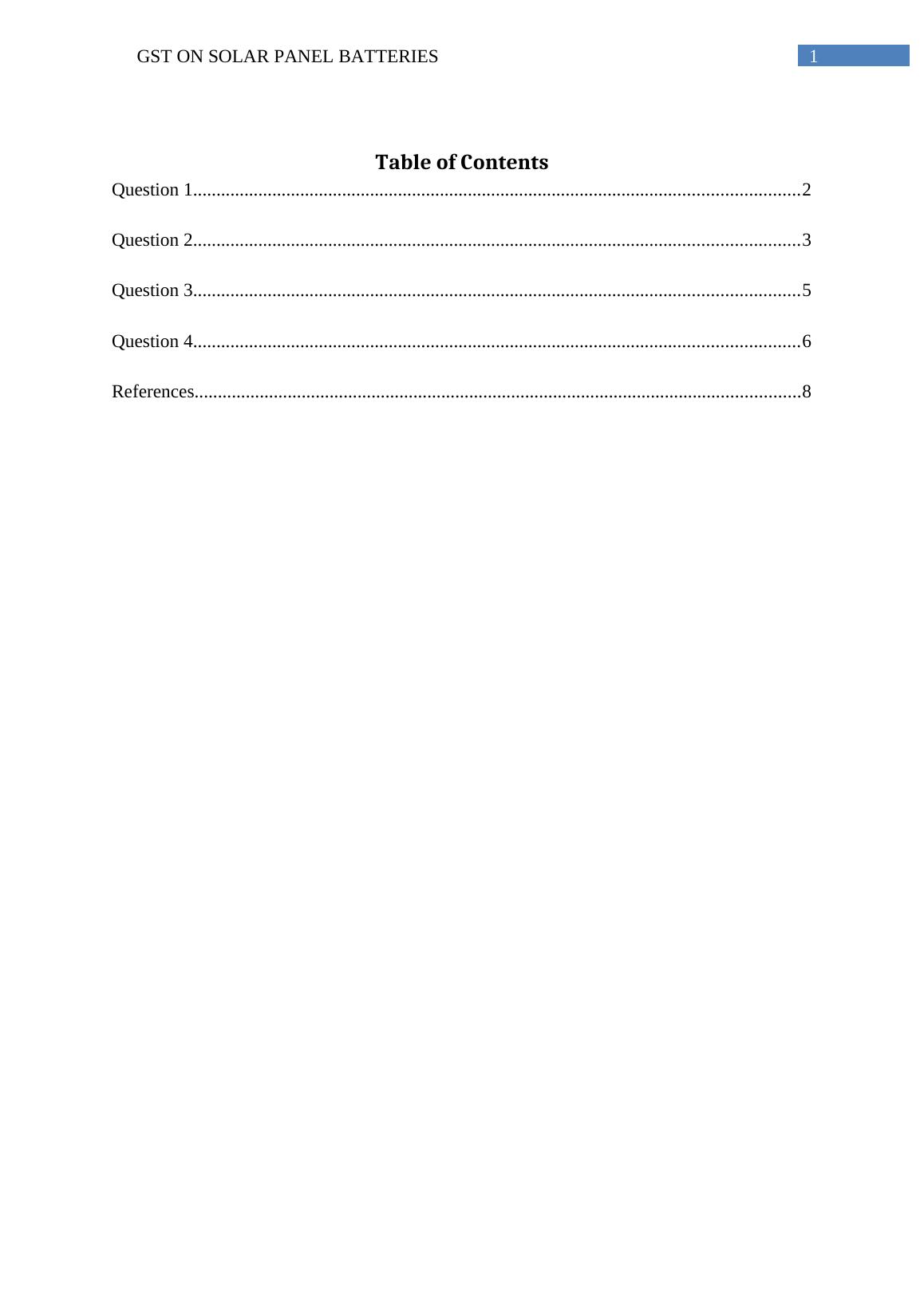 BU1003 GST on Solar Panel Batteries