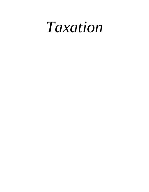 Assignment on Taxation in UK_1
