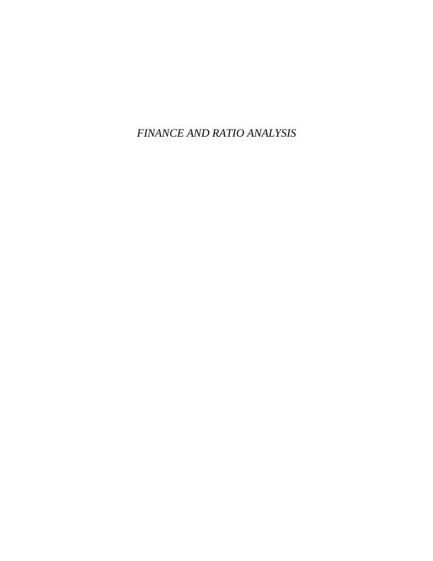 finance and ratio analysis_1