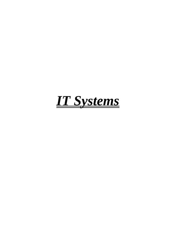 Assignment on  IT  Systems_1