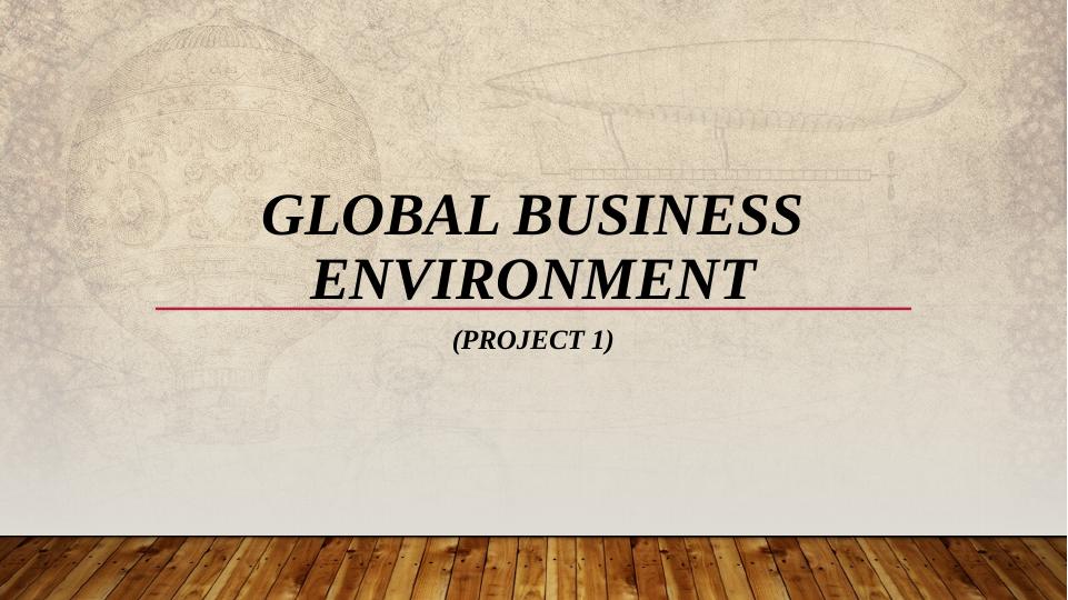 Global Business Environment (Project 1)_1