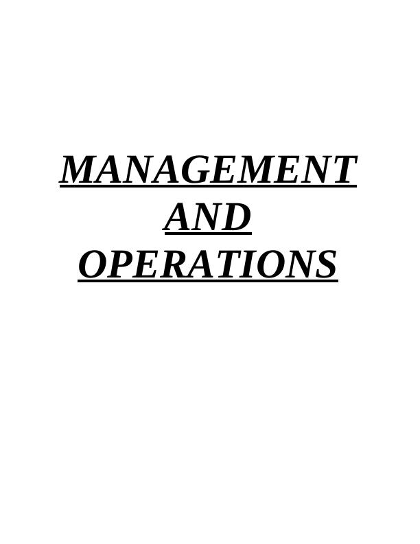 MANAGEMENT AND OPERATIONS INTRODUCTION_1