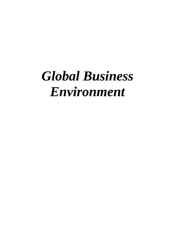 Global Business Environment: SWOT Analysis and Impacts on Functions of Sainsbury_1