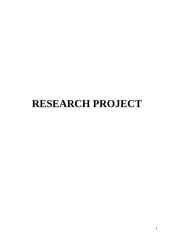 Research Project Description Formulation and Recording a Research Project Outline Specification_1