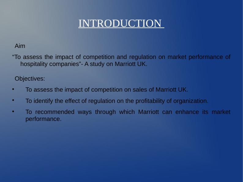 Impact of Competition and Regulation on Market Performance of Hospitality Companies - A Study on Marriott UK_2