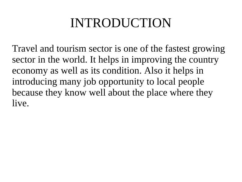 Impact of Government and Economic Policies on Travel and Tourism Sector_2