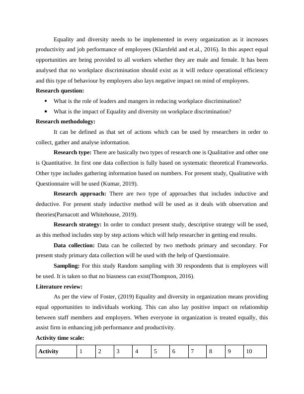 Research Proposal on Equality and Diversity in Hotel Hilton_4