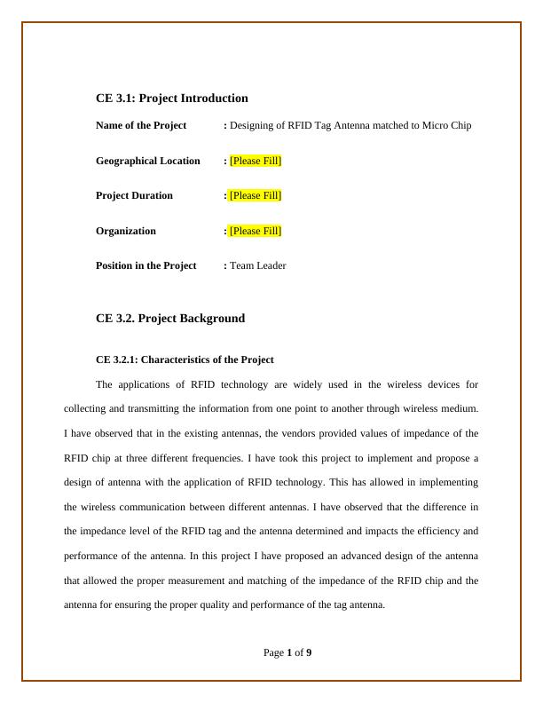 Competency Demonstration Report (CDR) | Assignment_2