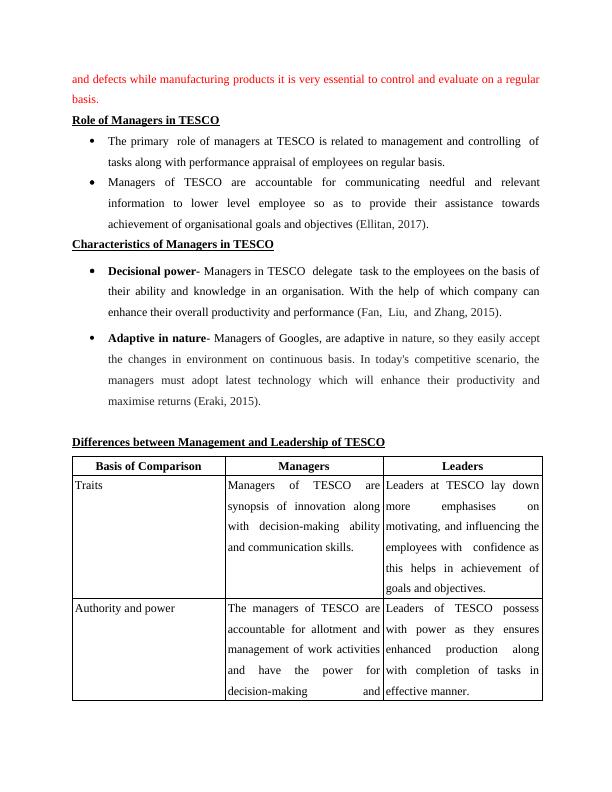 Management and Operations Assignment - TESCO multinational company_5