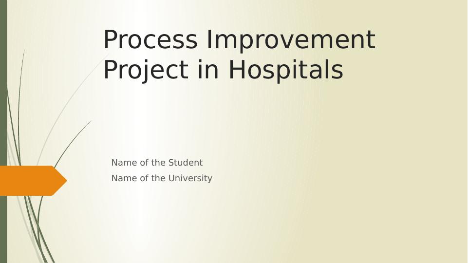 Process Improvement Project in Hospitals_1