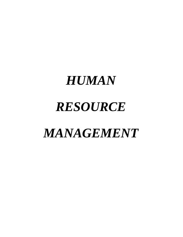 Human Resource Management Purpose and Scope_1