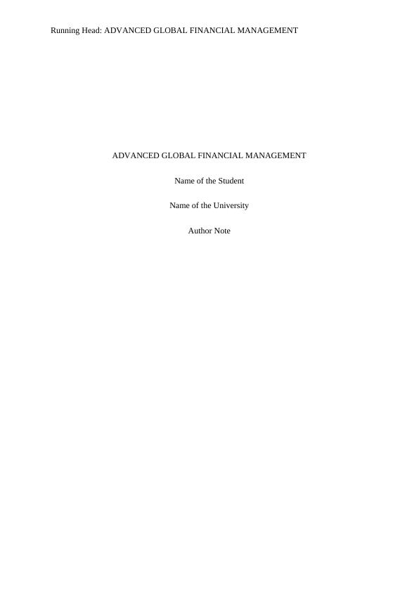 Advanced Global Financial Management_1