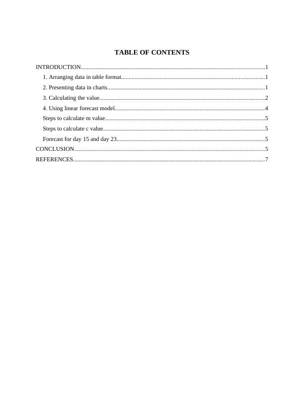 Numeracy and Data Analysis Table Of Contents_2