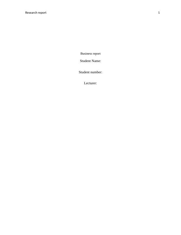 Business Report Assignment - (Doc)_1
