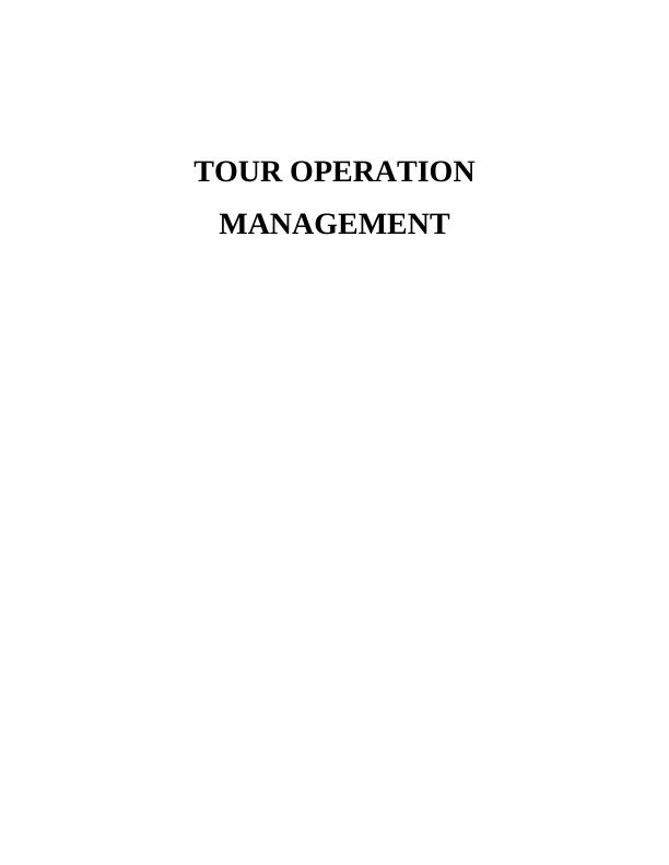 Tour Operations Management:  Lcb Tours_1