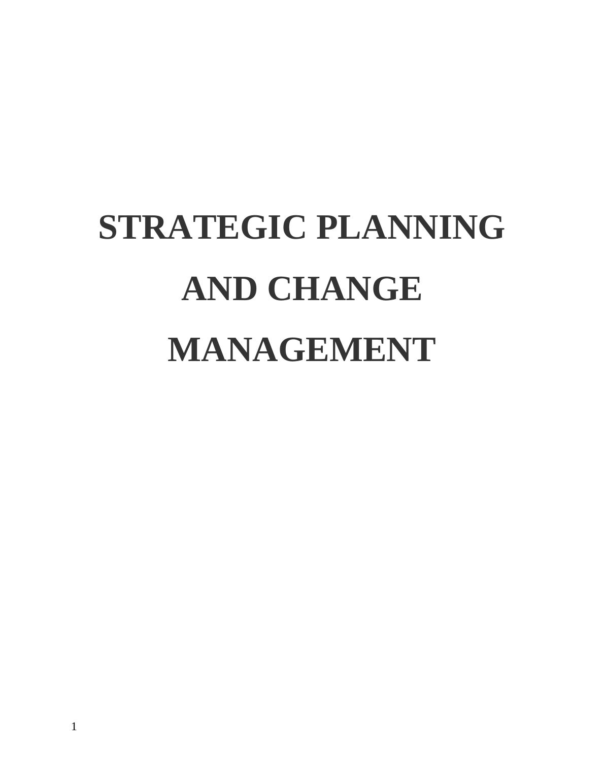 Strategic Planning and Change Management in Hammersmith and Fulham Borough