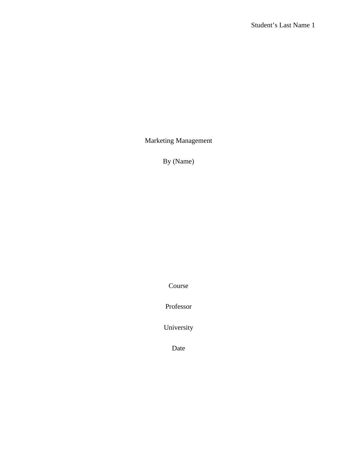Marketing Management Report- Common Wealth Bank_1