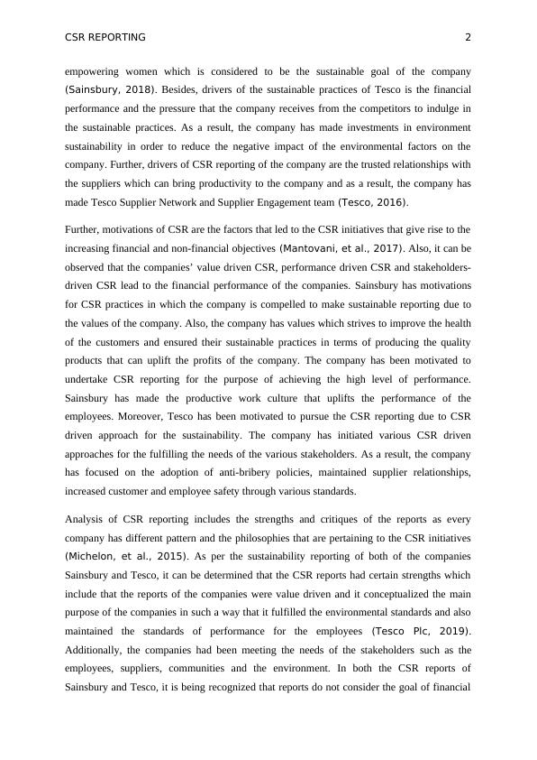 Csr Reporting Analysis Reports Method