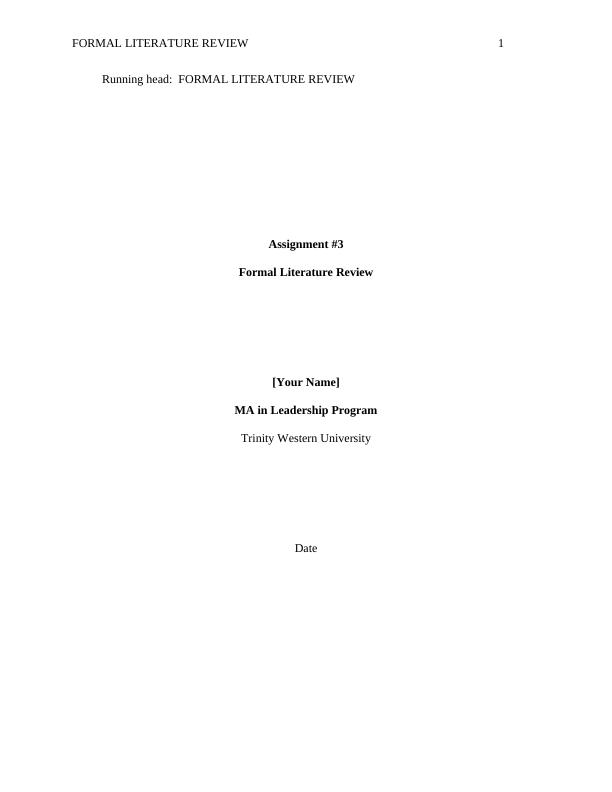 Assignment Literature Review_1