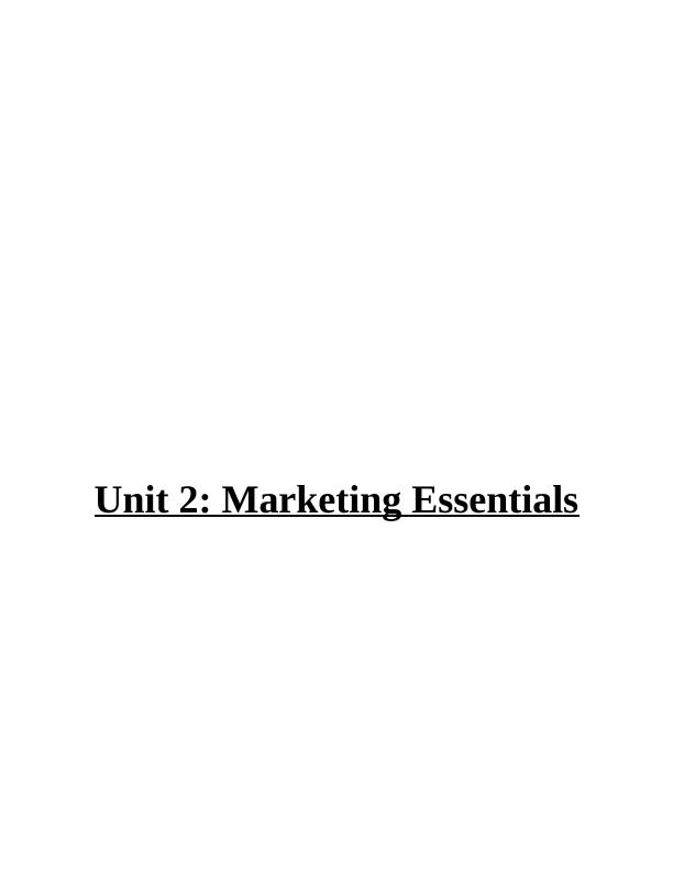 Unit 2: Marketing Essentials_1