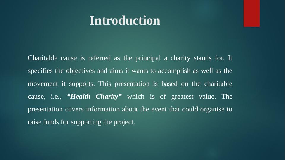 Charitable Cause: Health Charity_3
